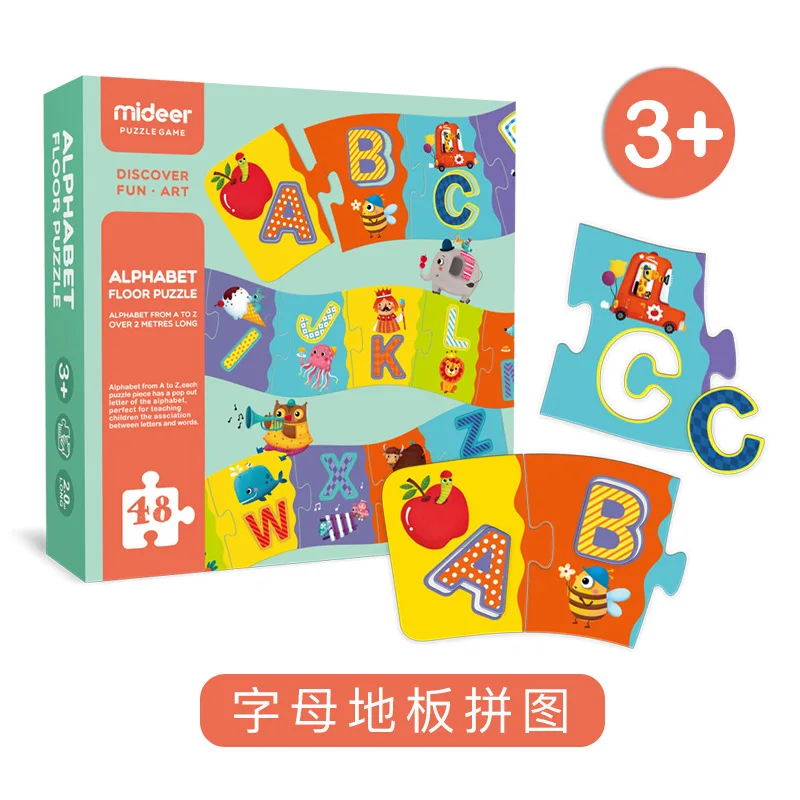 

MiDeer Mi Deer Children Lettered Cognitive Jigsaw Puzzle Large Pieces Jigsaw Puzzle Floor Jigsaw Puzzle Early Childhood ENLIGHTE