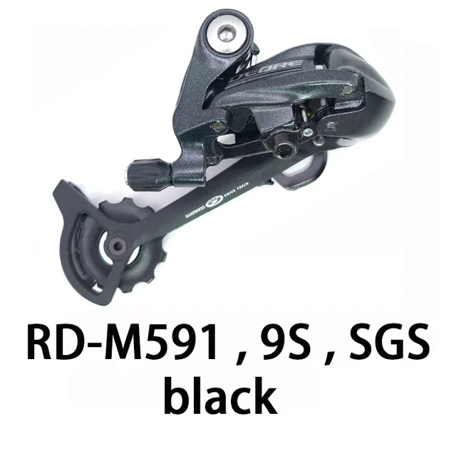 RD-M591-black Deore RD-M591 eagle 9 speed mtb Гигантский горный велосипедный Триатлон задний переключатель xt SGS длинная клетка запчасти для велосипеда - Цвет: RD-M591-black