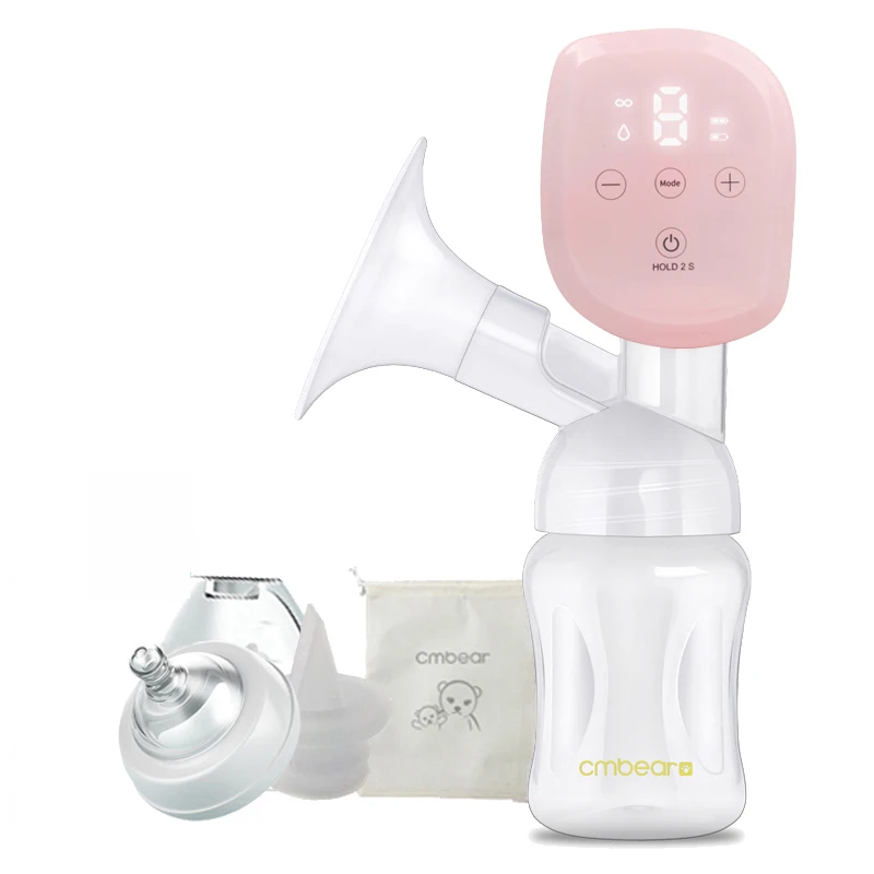 Электрический молокоотсос с ЖК-дисплеем, интеллектуальный автоматический молокоотсос для сосков, массажный насос для грудного вскармливания, безопасный молокоотсос с USB батареей