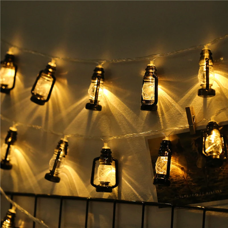

2M 10LEDs 4M 20LEDs Christmas Garland Kerosene String Lights String Indoor Outdoor Living Room Light String Holiday Lights