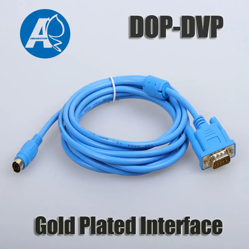 DOP-DVP DOP-DVP Для Delta DOP-B серии HMI для Delta DVP серии PLC 9-pin типа «папа» и круглый 8-pin кабель - Цвет: DOP-DVP