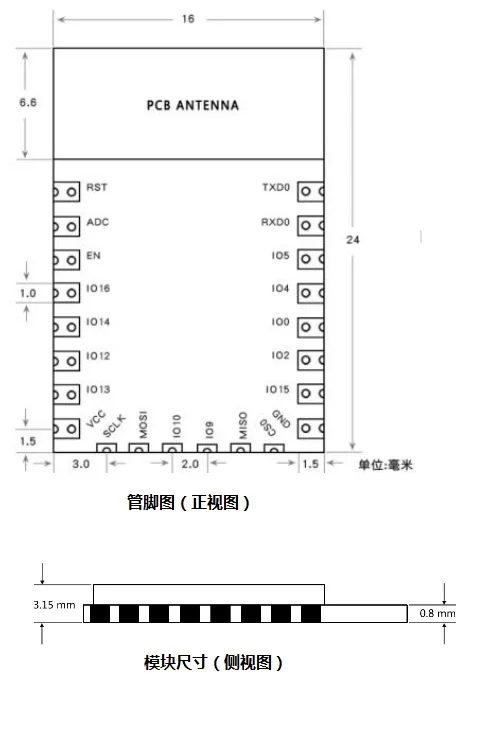 DOITING ESP8266 Serial Port To Wifi Wireless Transparent Transmission ESP-12F Wifi Module Onboard Antenna Remote Control