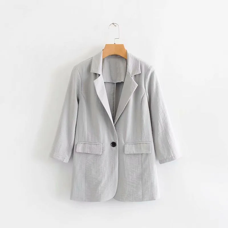 

B6690-Western Style WOMEN'S Dress Wholesale 2019 Spring Summer New Style Fashion Elegant One-Button Suit Jacket Women's