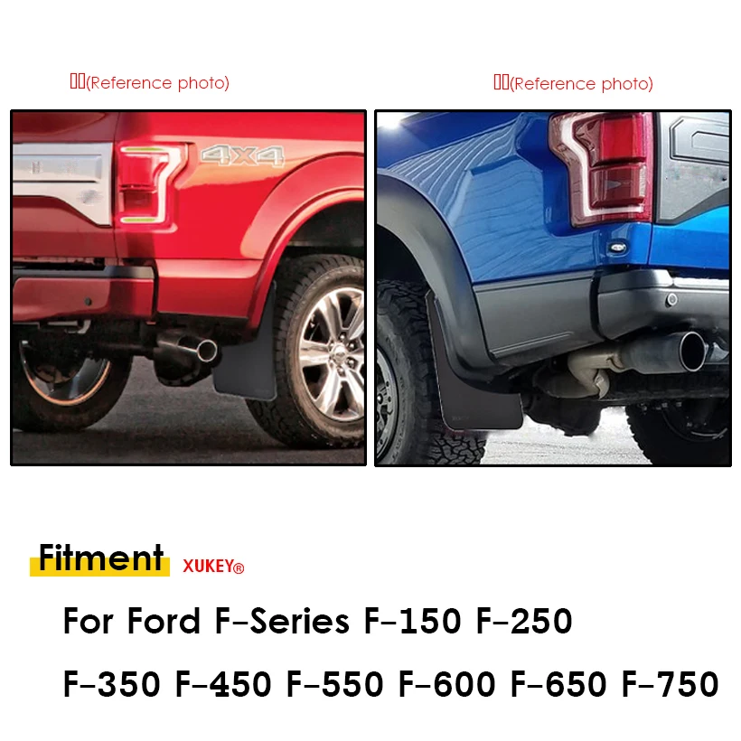 4 шт. Брызговики арок спереди и сзади для Ford серии F F-150 F-250 F-350 F-450 F-550 F150 F250 F350