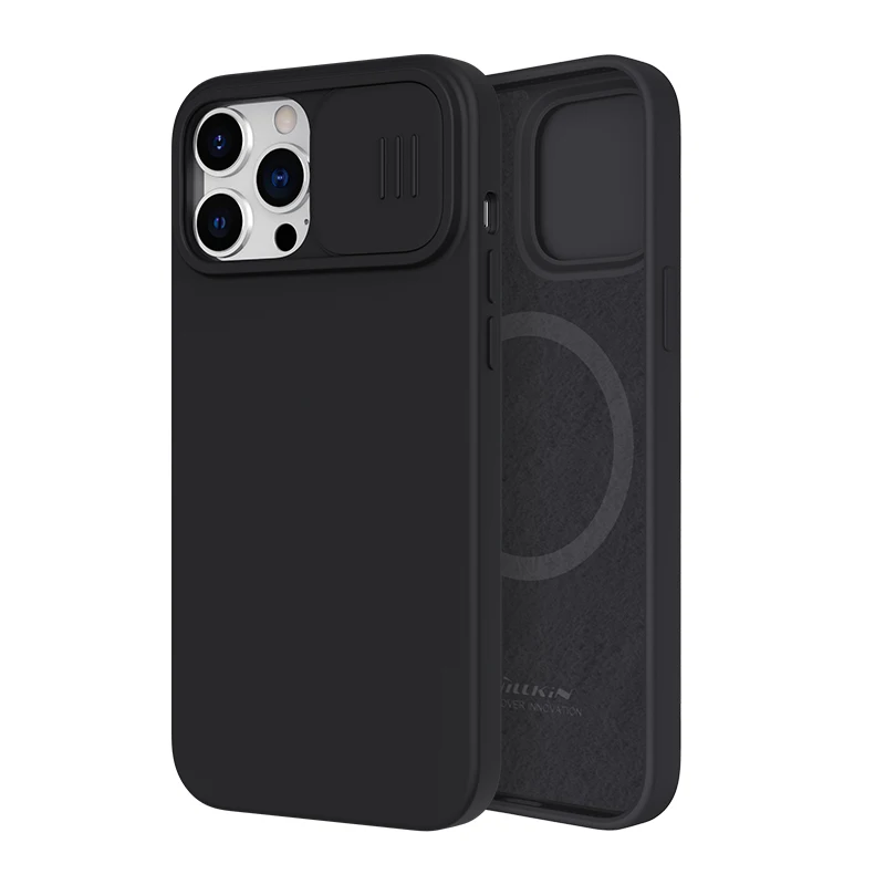 NILLKIN CamShield Magnetic Case with Slide Camera Protection - Silky Liquid Silicone Cover