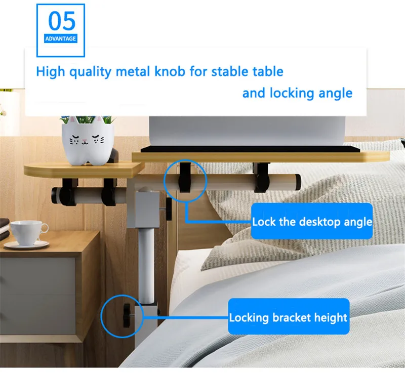 Регулируемый портативный компьютерный стол вращающийся столик для ноутбука складной столик для ноутбука может быть поднят стоящий стол Offcie обеденный