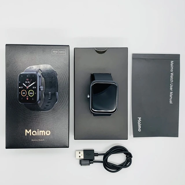Global Version 70mai Maimo Watch Blood Oxygen Heart Rate 1.69" 5ATM Waterproof For Xiaomi Smartwatch Mi Band Women Men's Watches 6