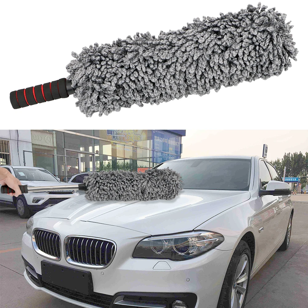 

Car Duster Brush Vehicle Dust Clean Universal Soft Microfiber Cleaner Auto Dirt Polishing Adjustable Washing Tool Care