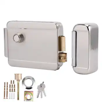 

DC12V Single Headed Electric Control Lock Anti-Theft Security Door Access for Home Totel
