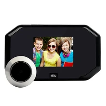 Caméra de sonnette C09, caméra de Surveillance de porte Cateye multifonctionnelle de 3.0 pouces à affichage haute définition 