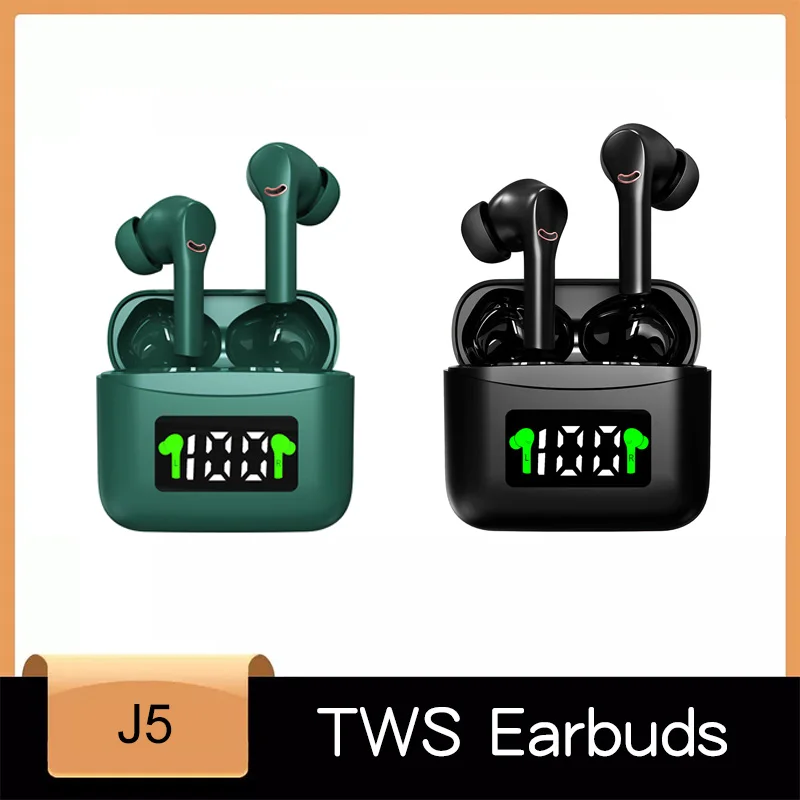 Беспроводной наушники Bluetooth 5 2 вкладыши TWS с гарнитуры светодиодный Дисплей