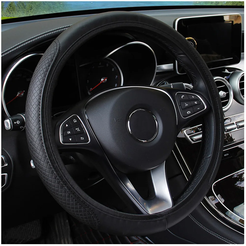 Универсальный чехол из искусственной микрофибры на руль для Volvo Ford focus VW Volkswagen JETTA