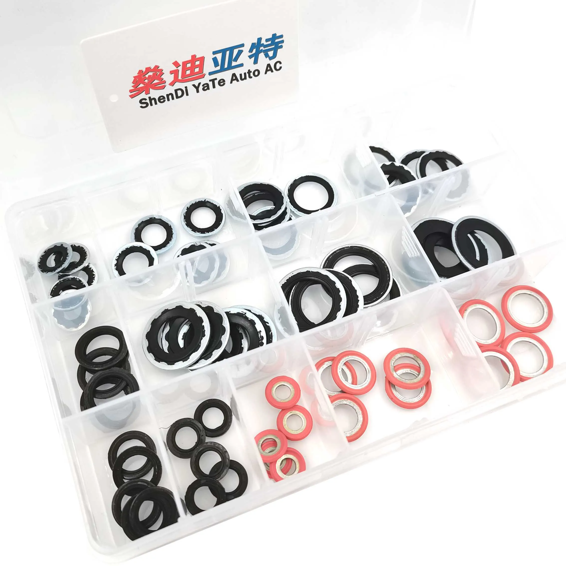 A/C Gasket O-Ring Seals 65pcs/set For Auto Air Conditioning System Compressor Hose Fittings Evaporator Condenser Pipe Joint