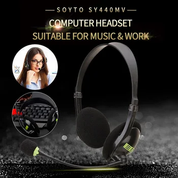 

USB Headphones with Microphone Noise Reduction Online Teaching Class Gaming Headset FKU66