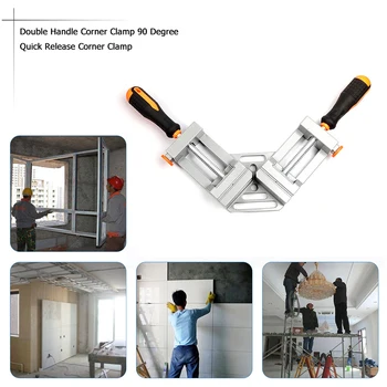 

90 Degree Quick Release Corner Clamp Right Angle Woodworking Photo Frame Clamp Withstand Higher Intensity Force