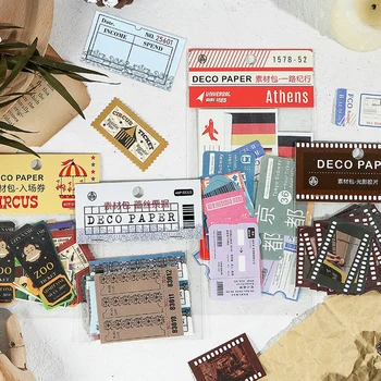 

Vintage Tickets Label Memo Pad Sticky Notes Journey Decorative sticker Bookmark Stationery Papelaria Escolar School Supplies