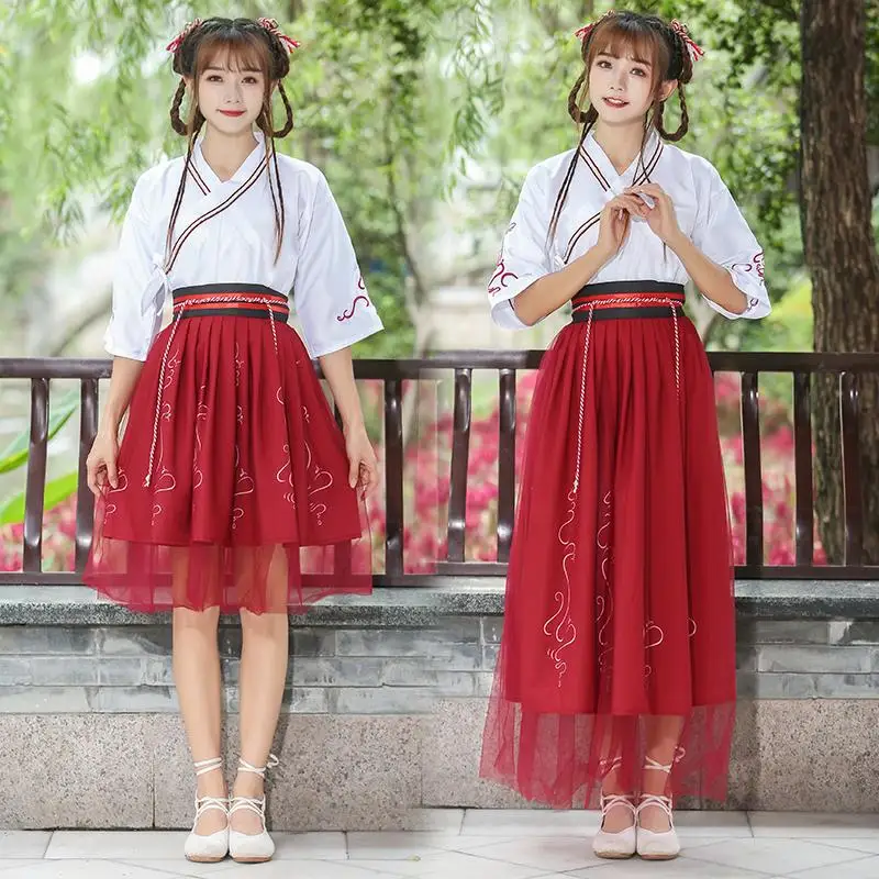 Женская одежда Hanfu Китайский традиционный старинный платье Одежда для кунг-фу Косплей сказочные национальные костюмы династии Тан наряд SL123