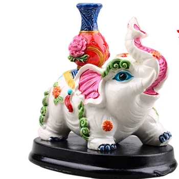 

Hand toe pottery five - fu small elephant set pieces of household wealth small elephant auspicious piec craft setting props dies