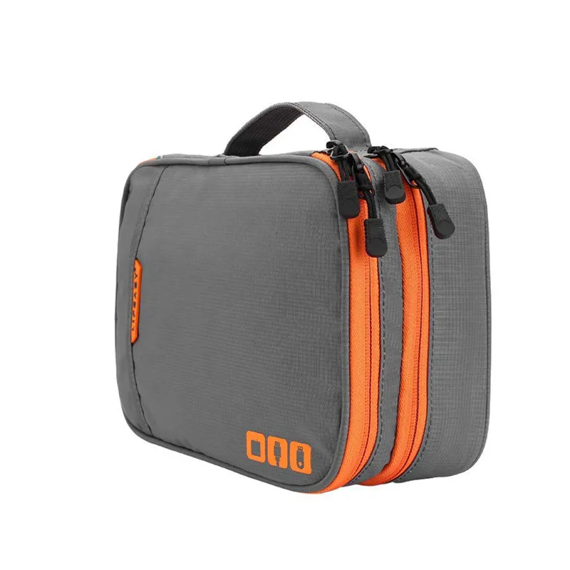 Travel Cable Storage Multi-Function Digital Gadget Organizer – Double Layer Pouch for Electronics and Accessories