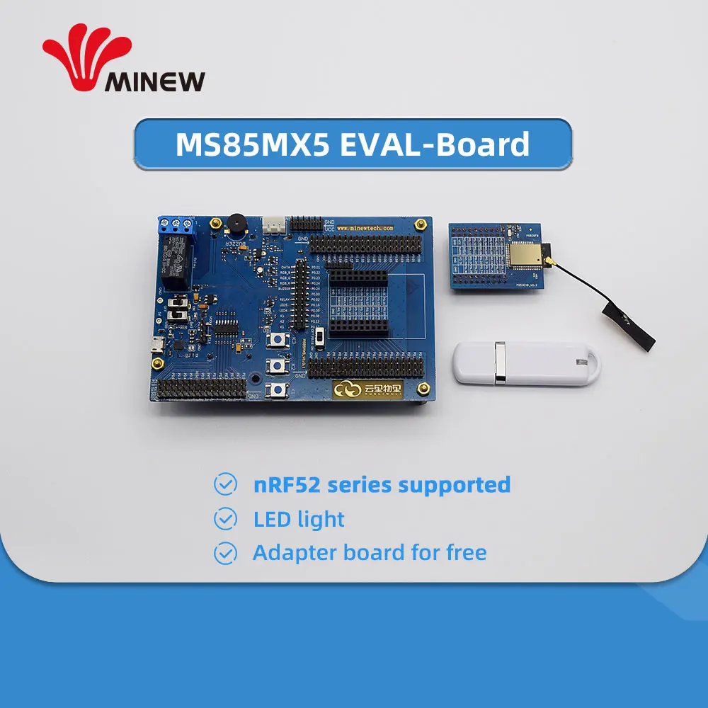 Minew nRF52805 nRF52810 nRF52832 nRF52840 nRF52833 модуль с низким энергопотреблением макетная плата