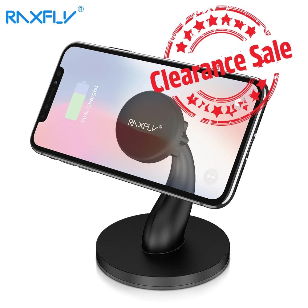 

RAXFLY Universal Phone Holder Stand Magnetic Table Desk Mount For iPhone 11 7 iPad Xaimi Redmi Samsung 360 Degree Phone Holder
