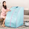 Portable Steam Sauna With Fold Chair Home SPA US Eu Plug 1000W 2L Room Bath Ease Insomnia Stainless Steel Pipe Support 2