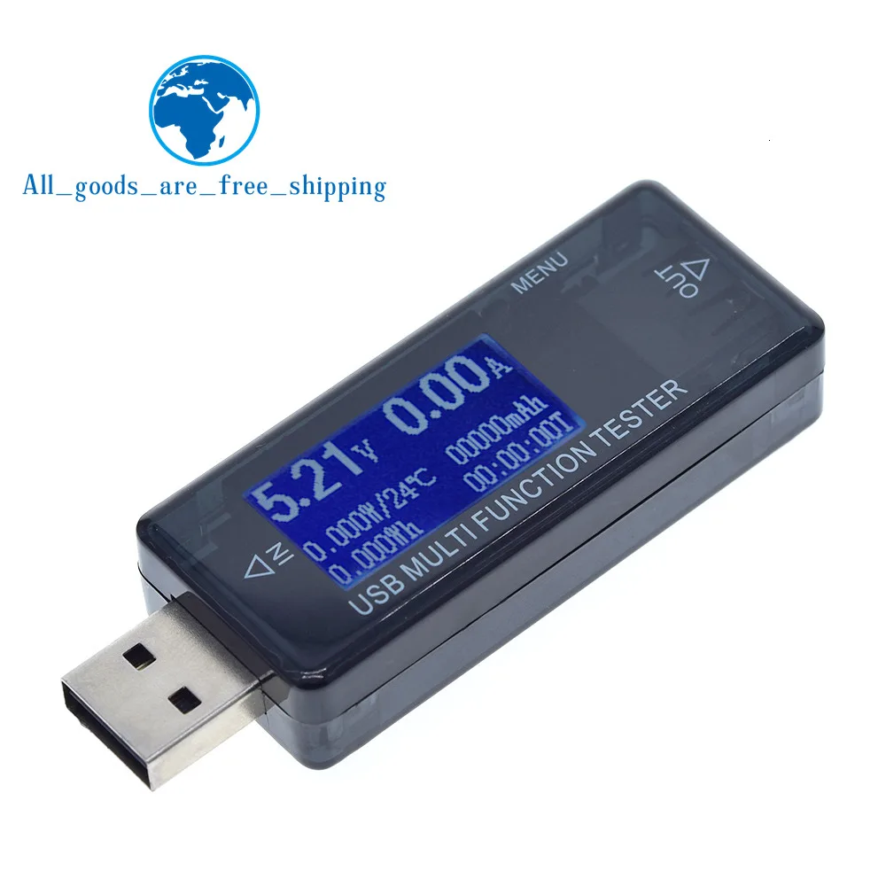 

KWS-MX16 USB Tester Current Voltage Digital Dispay Charger Capacity Doctor Quick Charge Power Bank Meter Voltmeter 4V-30V 0-5A