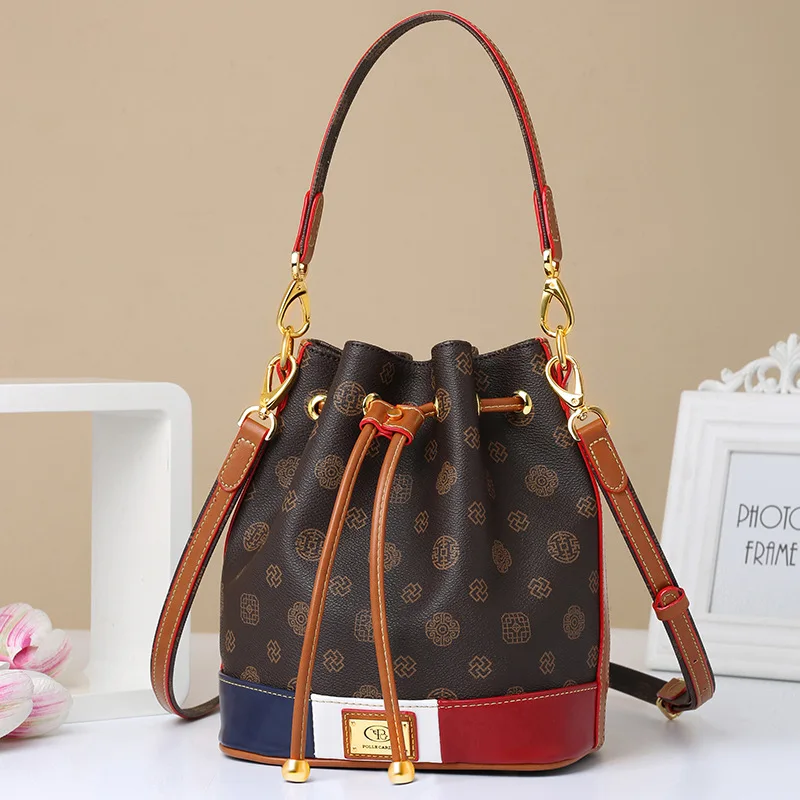 

Wild Korean Women's Small Luxury Backpack Bag Large Capacity Ladies Old Pattern Backpack Multifunctional Messenger