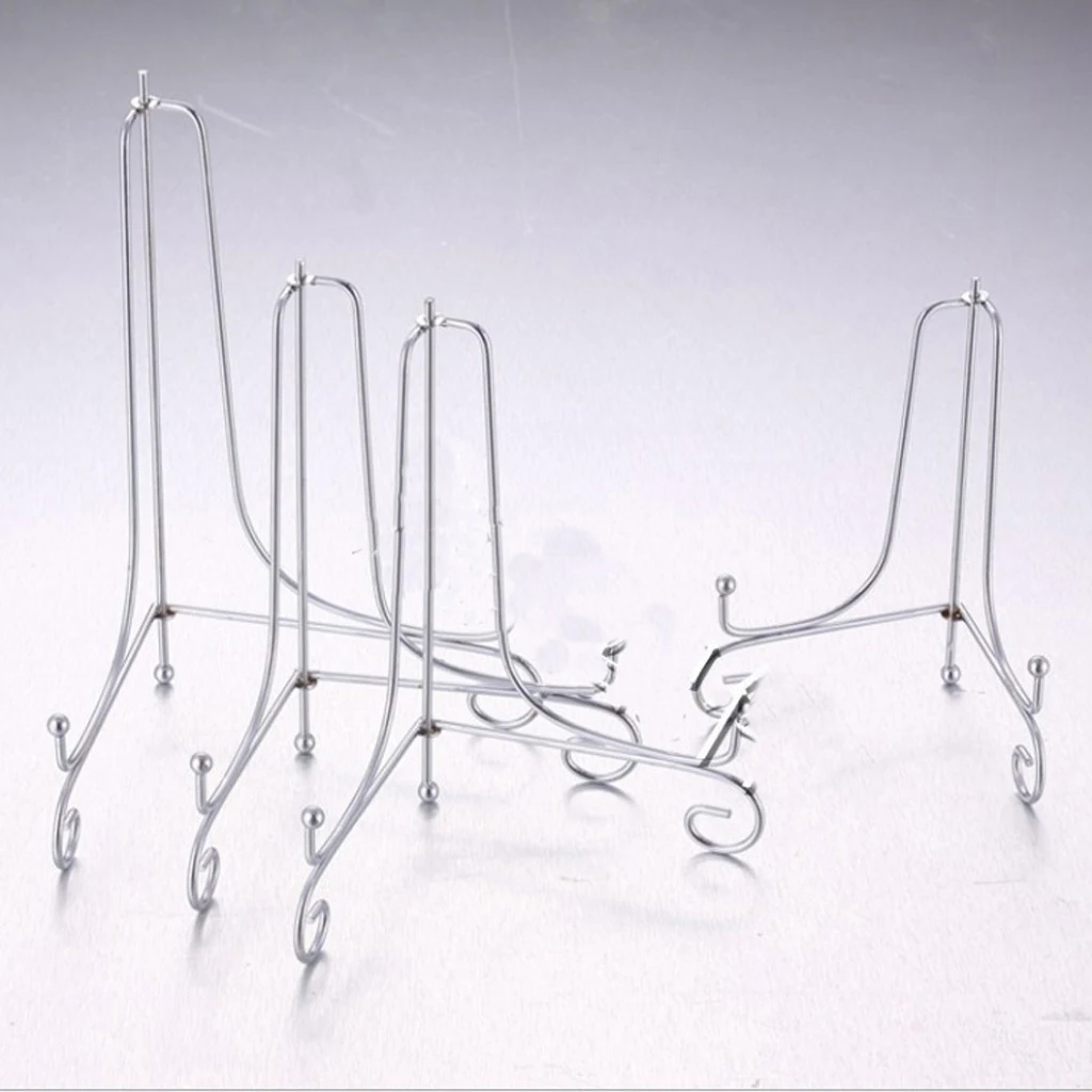 Iron Wire Art Display Stand Easel Plate/Books/Painting/Photo/Prize Display Pick, Art Display Stands