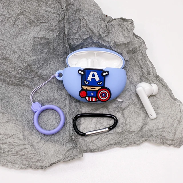 Cute Cartoon Earphone Cover for Huawei Freebuds 4i Case TWS Bluetooth Wireless Headphone Charging Box Case Headset Silicone Case L