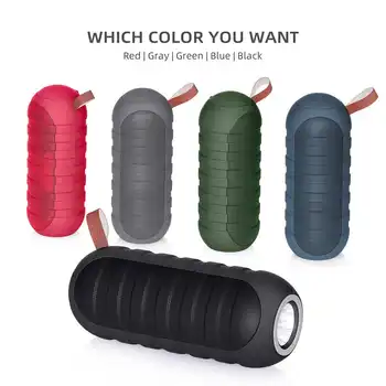 

Multi-function bluetooth Flashlight Speaker with FM Radio TF Card AUX Cable Wireless Loundpeakers Hands-FreeCall Outdoor Music