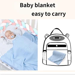 Hollow Multifunctional Knitted Blanket for Infants and Toddlers Baby Super Soft Swaddle Wrap Baby Bedding Baby Blanket