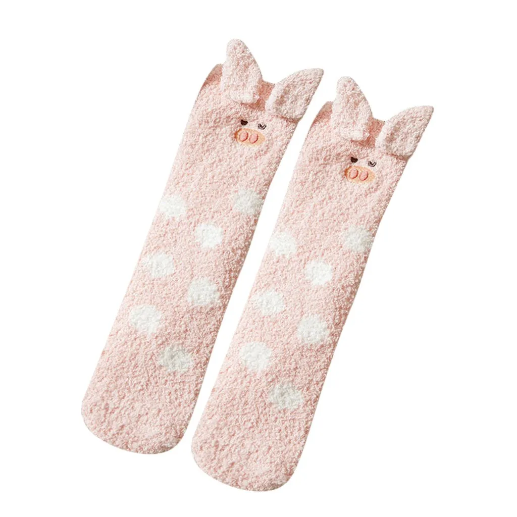 JAYCOSIN/Коралловые носки для девочек эластичные домашние мягкие пушистые теплые зимние дышащие мягкие носки для женщин и девочек calcetines mujer 1129