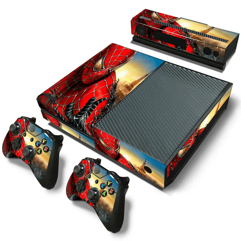 Marvel Spiderman Deadpool Sticker for XBOX ONE Skin Sticker Console and Controllers for XBOX ONE Gamepad Controller Decal 