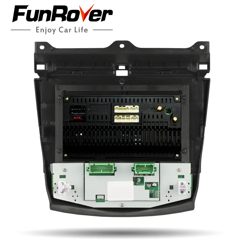 Cheap Funrover 2.5D+ IPS Car Radio Multimedia Android 9.0 for Honda Accord 7 2003-2007 car dvd audio stereo player gps Navigation RDS 5