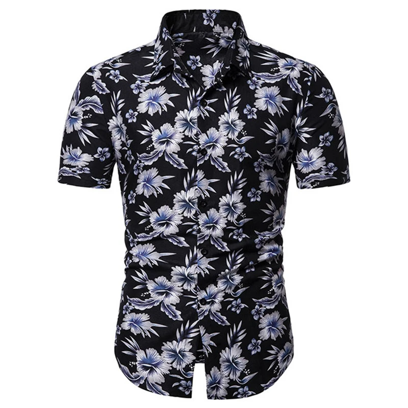 10 Stylesmen рубашка Новая летняя гавайская рубашка с короткими рукавами и цветочным принтом Camisa Masculina брендовая мужская Высококачественная рубашка