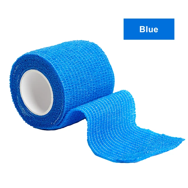 4.5m Colorful Sport Self Adhesive Elastic Bandage Wrap Tape Elastoplast For Knee Support Pads Finger Ankle Palm Shoulder Blue