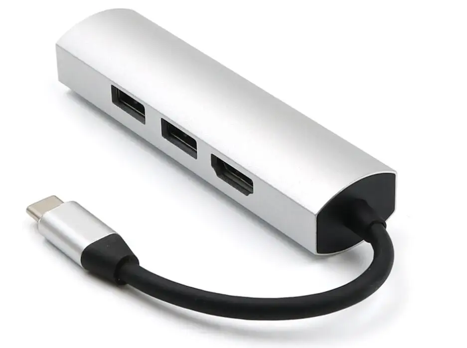 4 в 1 многофункциональная USB 3,0 концентратор Тип C до 4K HDMI адаптер для Macbook Коврики книга samsung S8/S9 Note 9 huawei Коврики 10 P10/20 Вт, 30 Вт, USB C концентратор USB