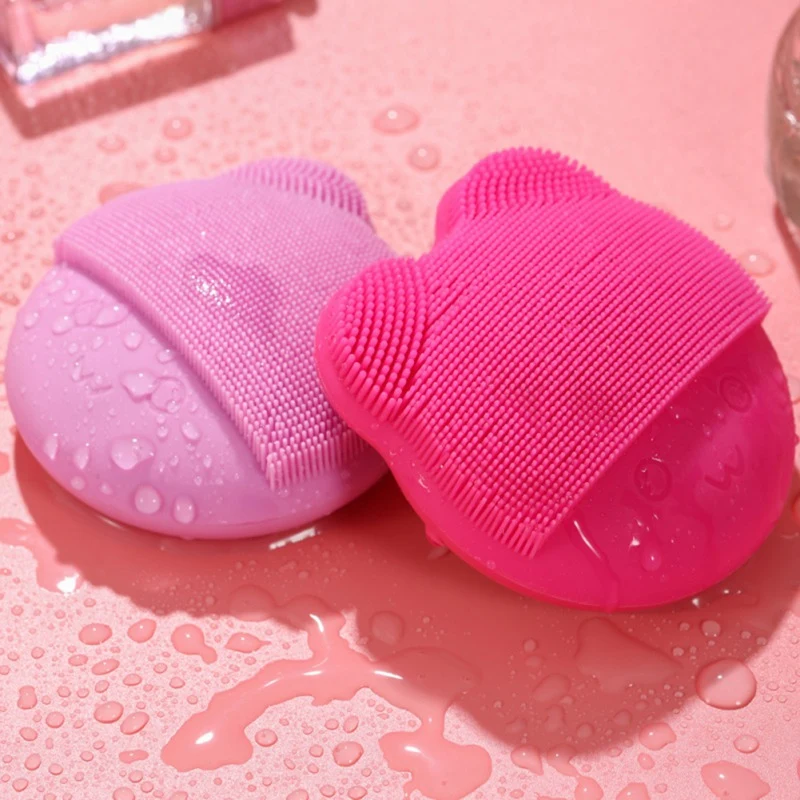 

Electric Silicone Face Cleansing Brush Ultrasonic Vibration Deep Pore Cleaner Soft Face Washing Brush With Mirror Beauty Device