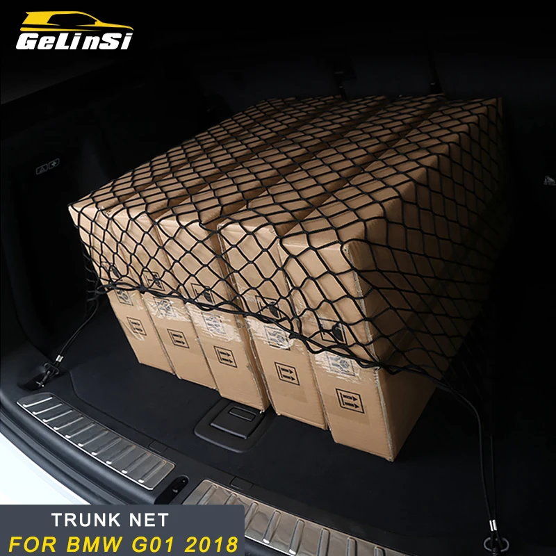 Gelinsi для BMW X3 G01 X4 G02 багажник автомобиля заднего сиденья строки сетка сумка для хранения Карманный клетка органайзер для автомобиля