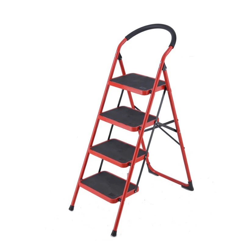 

Household Folding Ladder Thickened Three Or Four 5 Steps Herringbone Ladder Indoor Stairs Escalator Ladder Climbing Stairway