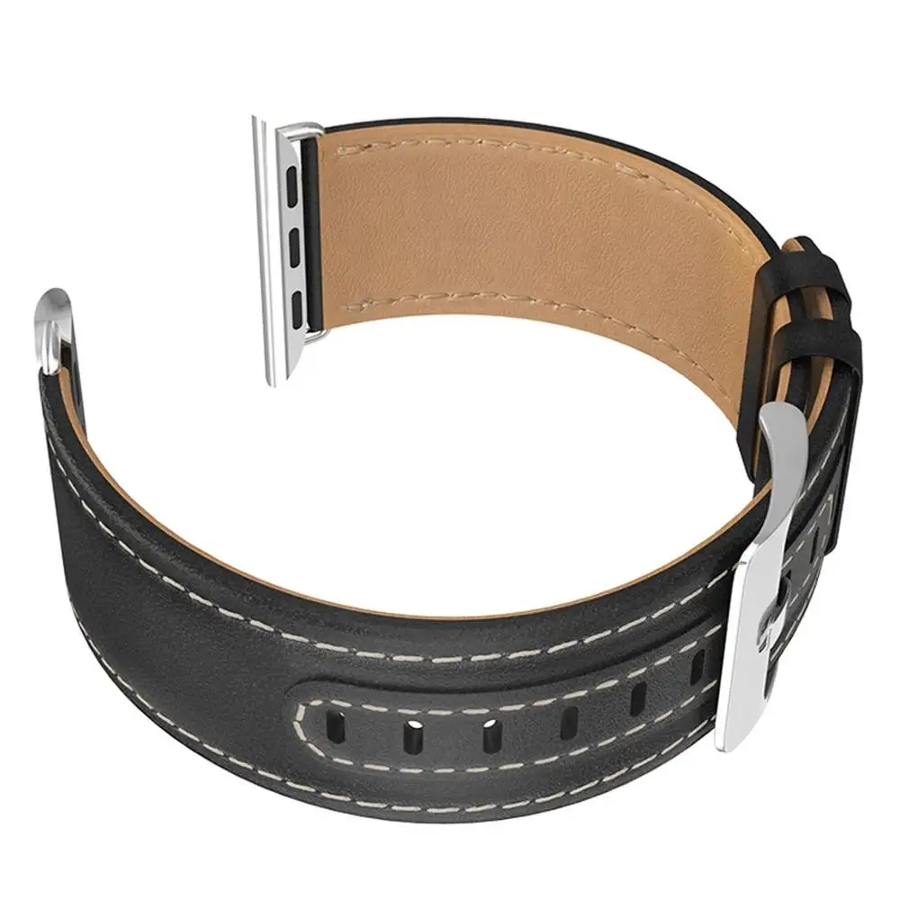 44mm Luxury Soft PU Leather Bracelet Strap Trendy Design Women Men Watch Wrist Strap Band Suitable for Apple Watch Series1/2/3/4 - Цвет ремешка: 44mm