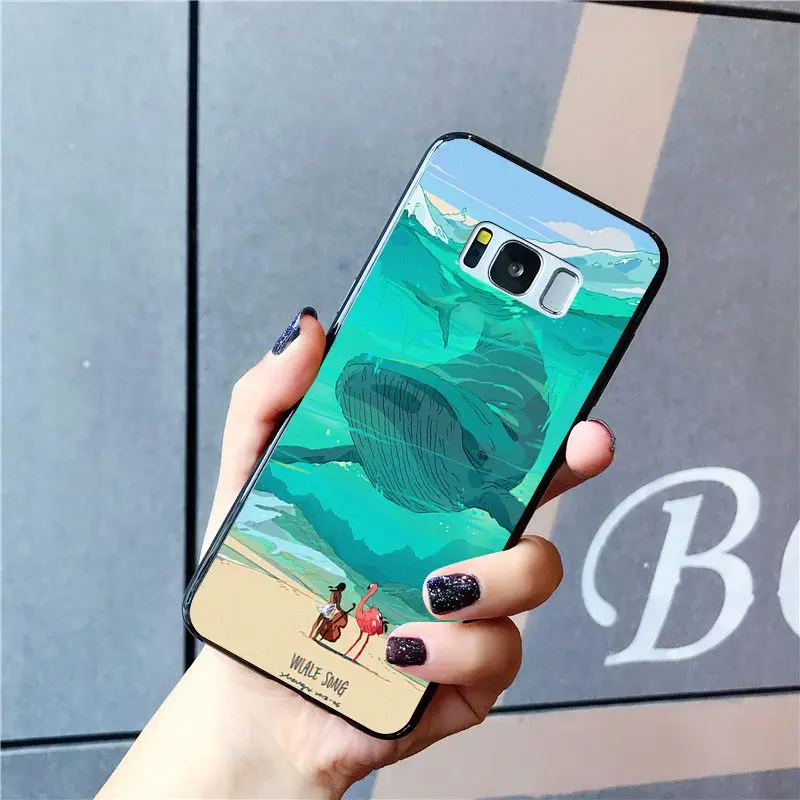 Babaite Killer Whales акварельный принт океанские животные чехол для телефона для samsung Galaxy S10E S7 Edge S9 S8 S10plus S6 S10Lite S5 M10 - Цвет: A9