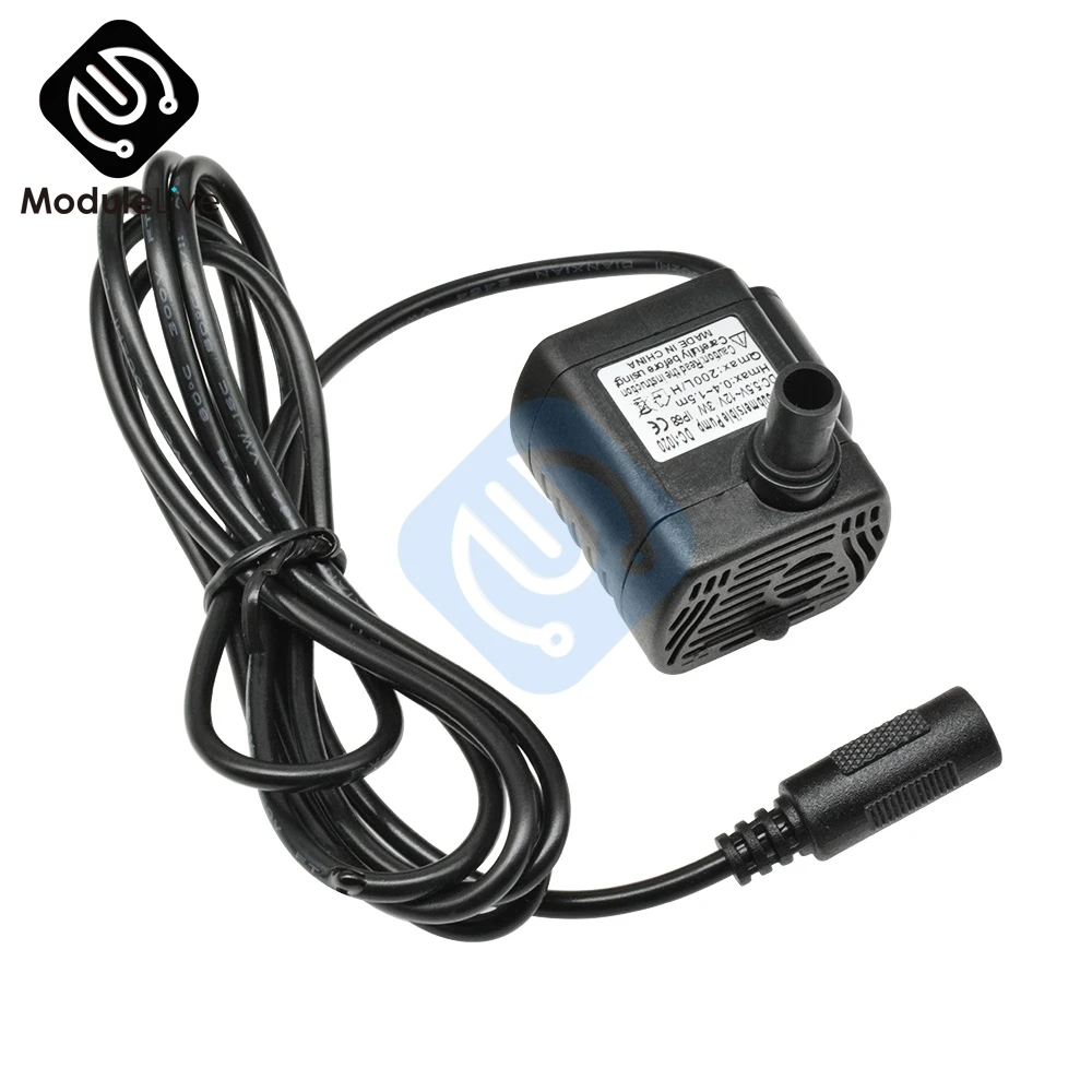 3W 5,5 V-12 V DC погружной водяной насос IP68 Водонепроницаемый Солнечный двигатель 200L/H 0,4-1,5 м для аквариума Фонтан Tank инструменты для полива