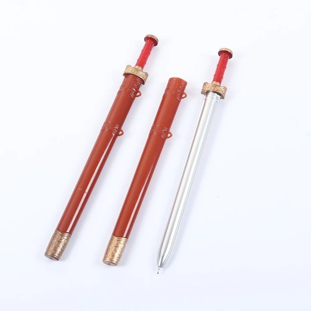 1-2-10 Stück süße kreative Schreibwaren Schwert Gelstift schwarz 0,5 mm Schule Bürobedarf chinesischen Stil Vintage hübsche schöne Stifte – Detail 2
