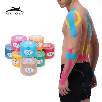 20 Rolls 5Cm * 5M Camouflage Kinesiologie Tape Knie Elleboog Arm Been Vinger Enkel Protector Spierpijn Elastische bandage Taping Sport