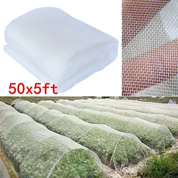 

White Garden Crop Plant Protection Mesh Insect Animal Pest Barrier Hunting Plant Garden Greenhouse Vegetable Cultivation 1.5*15M