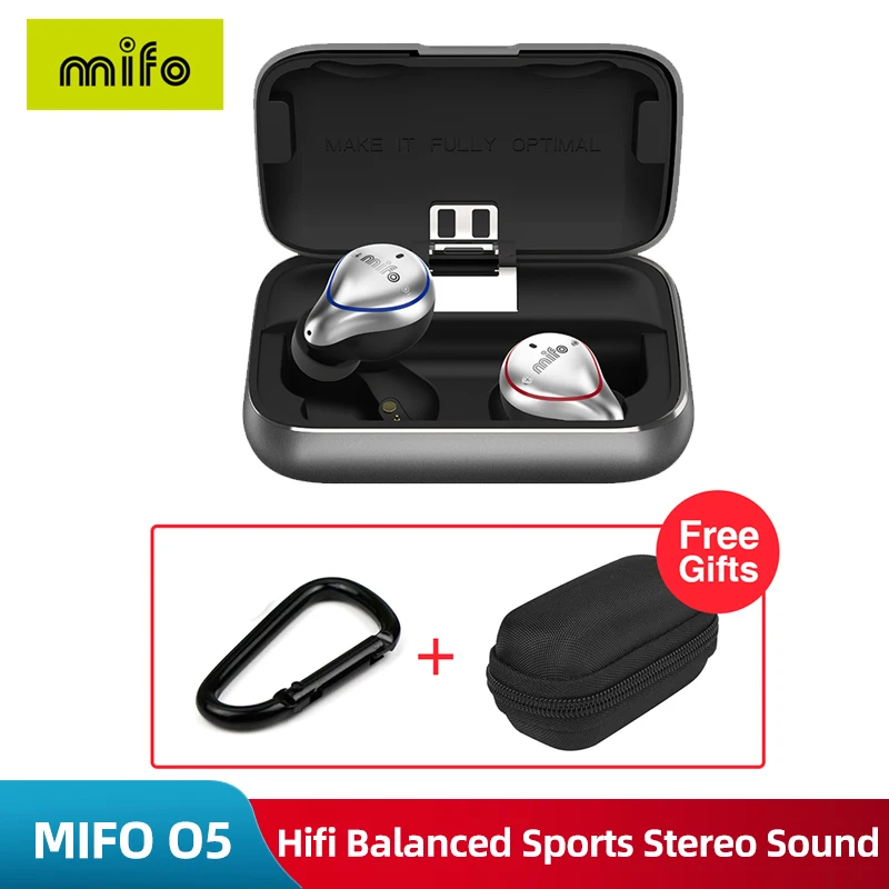 

Original Mifo O5 TWS Waterproof Bluetooth 5.0 Wireless Earbuds Hifi Balanced Sports Stereo Sound Earphones with Charging Box