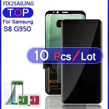 

For Samsung Galaxy S8 G950F G950FD G9500 G950U Super AMOLED LCD Display 100% Tested Touch Screen Assembly Sticker