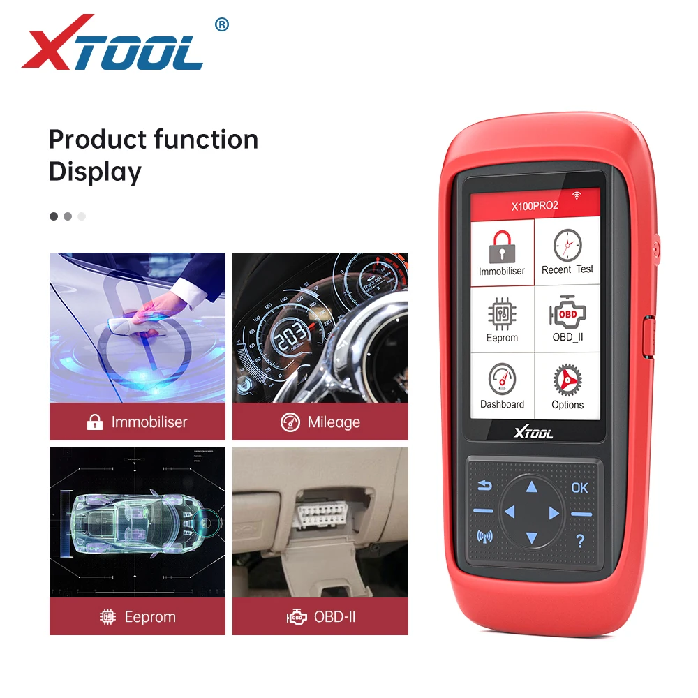 Программатор автомобильных ключей XTOOL X100 Pro2 OBD2/настройка пробега X100PRO ECU сброс